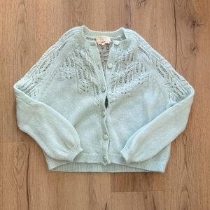 Sézane Mint Green Cardigan